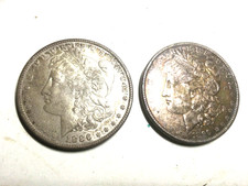 Coppia Dollari Argento 1886