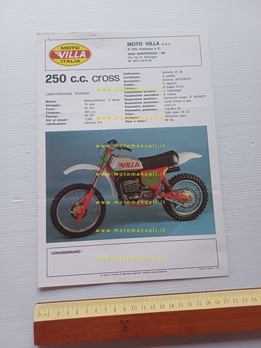 Villa 250 cross - , depliant