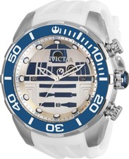 Orologio Cronografo Invicta Star Wars R2-D2 Uomo 50mm Edizione Limitata Bianco 35084
