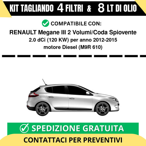 Tagliando per renault megane - per,
