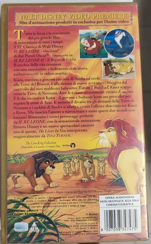 Vhs disney leone ii il - il, re
