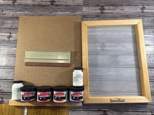 Speedball screen printing kit - screen,