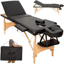 Lettino Massaggio Struttura in Legno Pieghevole 3 ZONE Massaggi Fisioterapia SPA