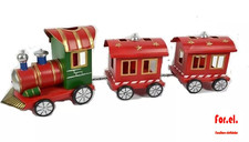 Christmas tin train tealight