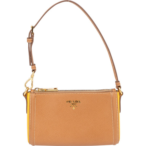 Borsa prada bicolore saffiano - borsa,