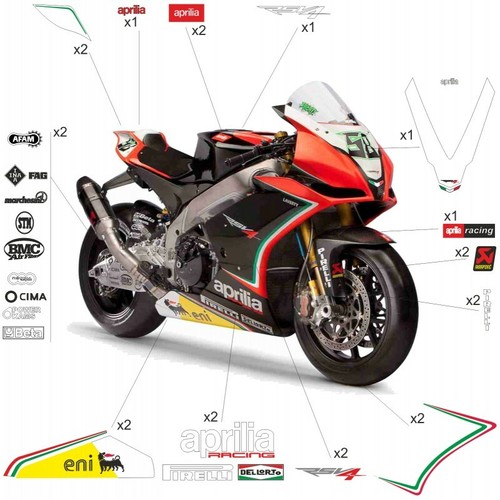 Adesivi kit aprilia sbk 2012 - aprilia,