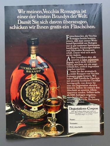 Vecchia romagna brandy - vecchia,