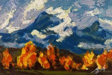 Quadro acrilico autunno