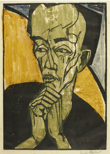 Ritratto uomo erich heckel - di,