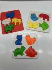 Lotto di 3 puzzle vassoio