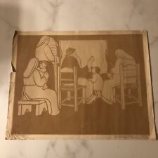 stampe antiche IL FOCOLARE Francesco Gamba