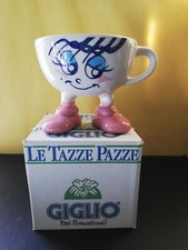 LE TAZZE PAZZE LATTE GIGLIO CON PIEDI ROSA E SCATOLA MUG CAFFÈ TAZZA VINTAGE