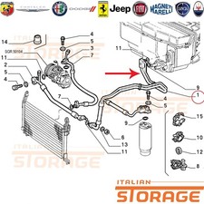FIAT BRAVO BRAVA MAREA TUBO ARIA CONDIZIONATA NUOVO ORIGINALE 7774150