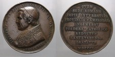 MEDAGLIA PIO IX 1850 RITORNO A