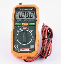 PM8232 Peakmeter Mini Multimetro Digitale Auto-Ranging x Ncv Fonte di Luce