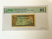 5 PESETAS 1940 PMG 64