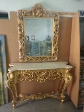 CONSOLLE CON MARMO + SPECCHIO