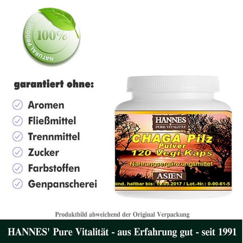 Chaga fungo 120 capsule vegi - 120,