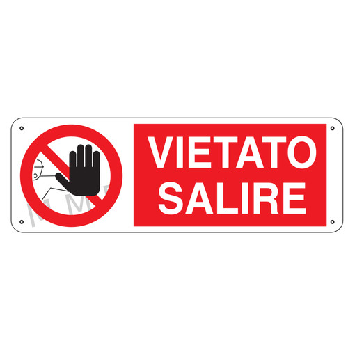 Cartello segnaletico vietato - segnaletico,