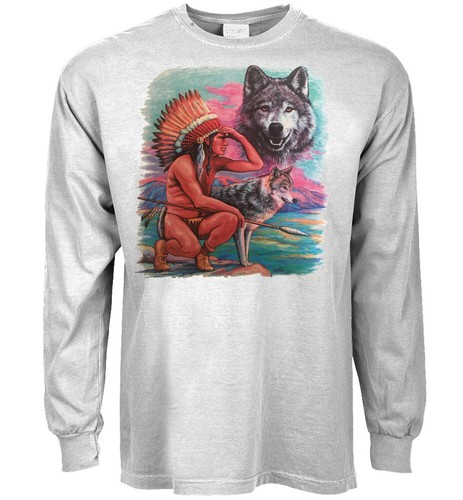 Shirt uomo lupi - uomo, indiani