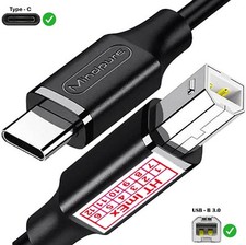 USB-C auf USB B 2.0 Scanner Druckerkabel EPSON AcuLaser C4200DTNPC5, C4200DNPC6