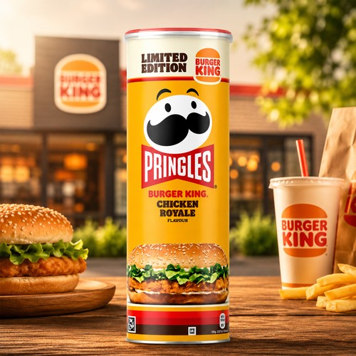 Pringles burger king chicken - burger,