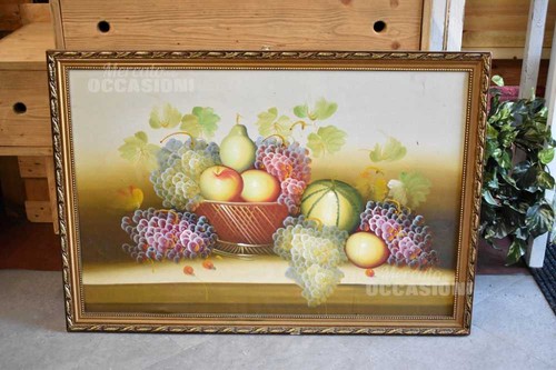 Quadro cesto frutta varia - quadro, di