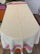 Coperta lana vintage rosa