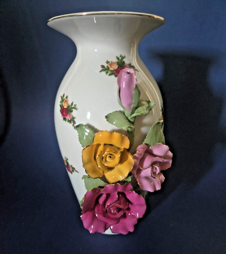 Vaso porcellana vintage royal - vaso,