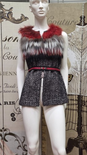 Gilet lana collo in vero - gilet,