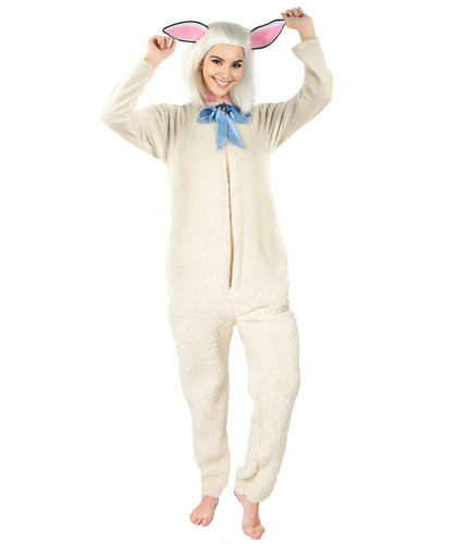 Costume agnello bambini adulti