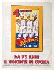 Pubblicita' Zafferano Marca 3 Cuochi 75 Anni Cucina  Advertising 2011 (R3)