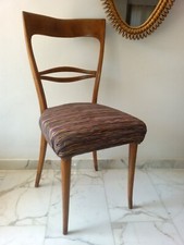 Sedia italiana metà secolo anni 50 stile Guglielmo Ulrich design epoca