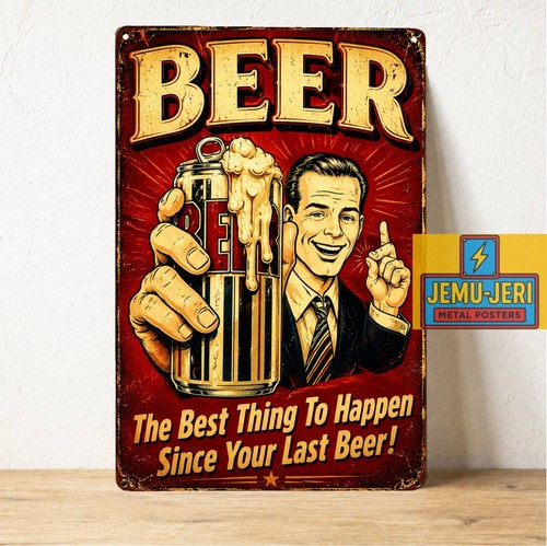 Insegna latta birra - insegna,