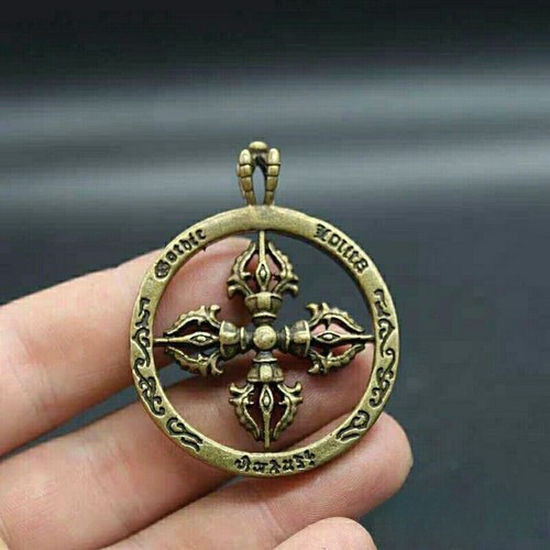 Ciondolo croce tibetana vajra - ciondolo,