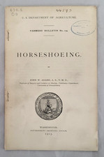 HORSESHOEING JOHN W ADAMS 1903