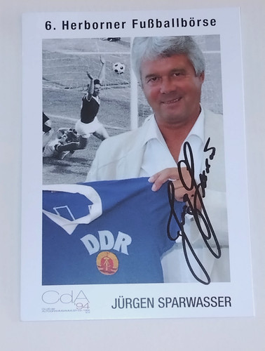 Autografo jurgen sparwasser - jurgen,
