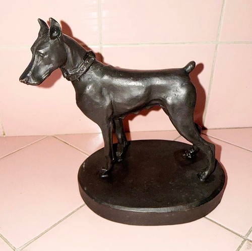 Piccola statua cane vintage