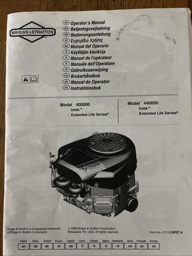 Briggs and stratton - and,