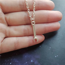 Collana CHIAVE INGLESE Argento ciondolo con catena in ACCIAIO INOX da Uomo Donna