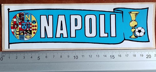 Adesivo calcio napoli anni 70 - adesivo,