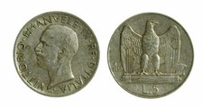 pci4686) Vittorio Emanuele III  (1901-1943) - 5 Lire Aquilino 1930 BL