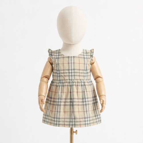 Vestito senza maniche quadri - senza, a
