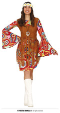 Costume hippie figlia dei - hippie,