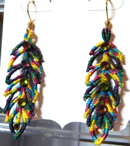 Orecchini piuma multicolore - in,