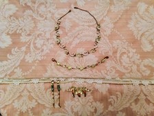 Parure donna Sodini collana orecchini girocollo bracciale spilla brillante oro 