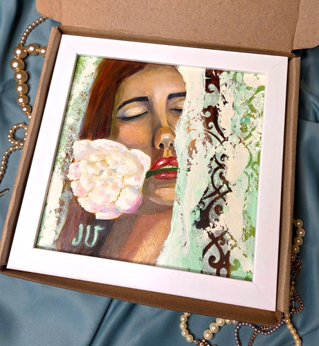 Dipinto olio ragazza - dipinto,