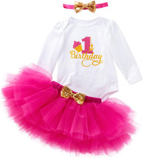 Abiti Vestito Bambina 3 Pezzi