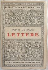 PLINIO IL GIOVANE LETTERE