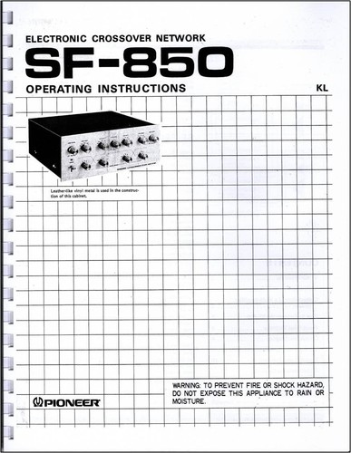 Pioneer 850 crossover - pioneer, sf-850